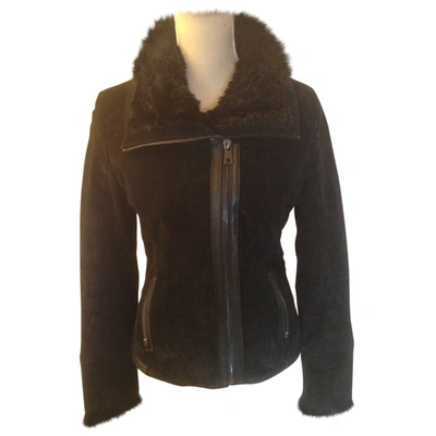 Pre-owned Oakwood Leather Coat In Black