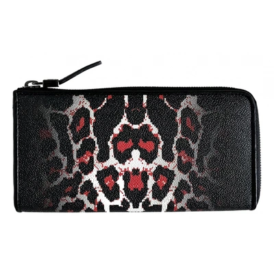 Pre-owned Mcq By Alexander Mcqueen Cloth Wallet In Black