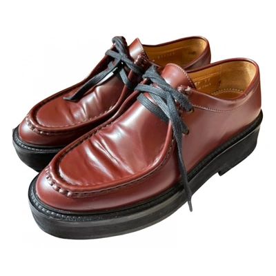 Pre-owned Paul Smith Leather Lace Ups In Brown