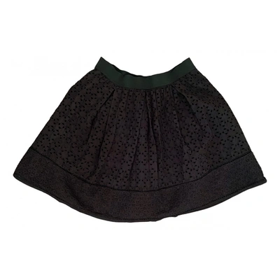 Pre-owned Seventy Mini Skirt In Black