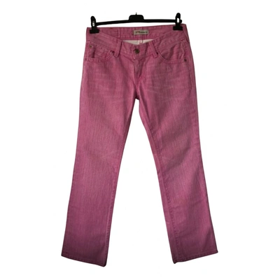 Pre-owned Levi's Straight Pants In Pink