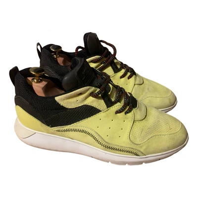 Pre-owned Hogan Leather Trainers In Yellow
