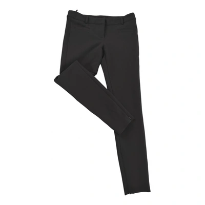 Pre-owned Atos Lombardini Slim Pants In Black