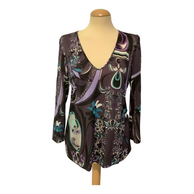 Pre-owned Emilio Pucci Wool Blouse In Multicolour