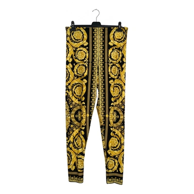 Pre-owned Versace Leggings In Multicolour