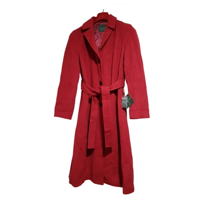 Pre-owned Roberto Verino Cashmere Coat In Red