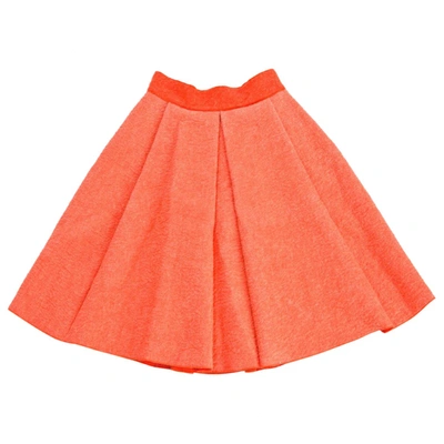 Pre-owned Roksanda Ilincic Orange Wool Skirt