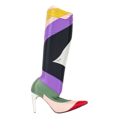 Pre-owned Emilio Pucci Leather Boots In Multicolour
