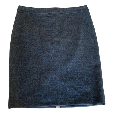 Pre-owned Aspesi Wool Mini Skirt In Grey