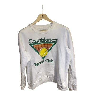 Pre-owned Casablanca Sweatshirt In White