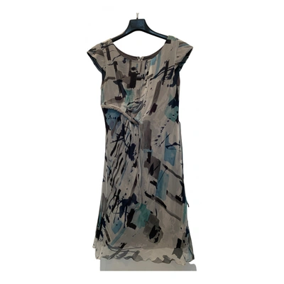 Pre-owned Armani Collezioni Silk Mid-length Dress In Multicolour