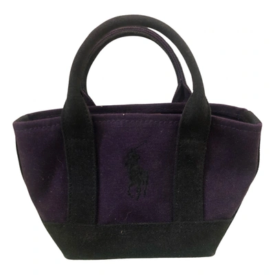 Pre-owned Ralph Lauren Cloth Handbag In Purple