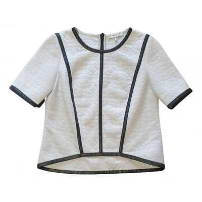 Pre-owned Milly Blouse In White