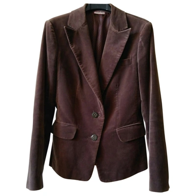 Pre-owned Max & Co Brown Cotton Jacket