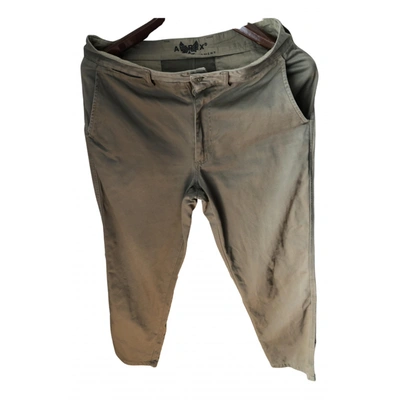 Pre-owned Avirex Trousers In Khaki
