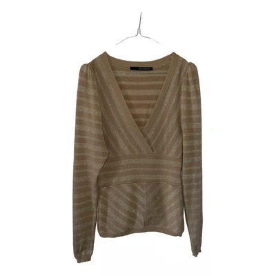 Pre-owned Atos Lombardini Wool Jumper In Beige