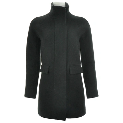 Pre-owned Jcrew Wool Coat In Black