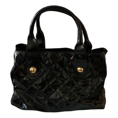 Pre-owned Lk Bennett Patent Leather Handbag In Black
