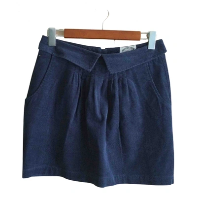 Pre-owned Tommy Hilfiger Mini Skirt In Blue