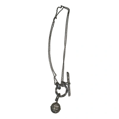 Pre-owned Lanvin Necklace In Silver