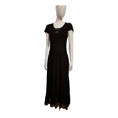 Pre-owned Molly Bracken Maxi Dress In Black