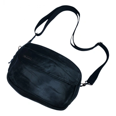 Pre-owned Issey Miyake Leather Bag In Black