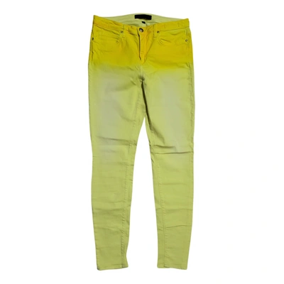 Pre-owned Juicy Couture Slim Jeans In Yellow