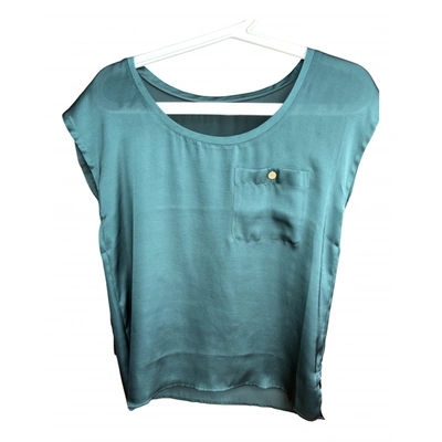 Pre-owned Club Monaco Green Polyester Top