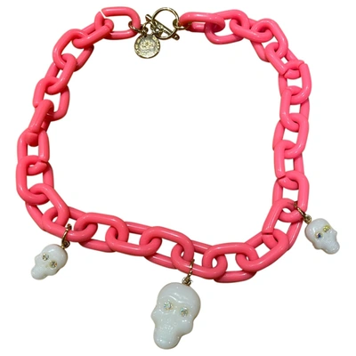 Pre-owned Fornarina Necklace In Pink