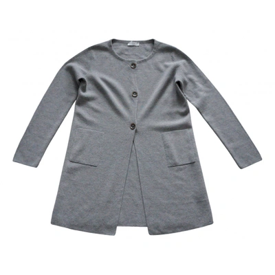 Pre-owned Gran Sasso Wool Cardigan In Grey