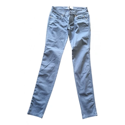 Pre-owned Jeckerson Slim Pants In Blue