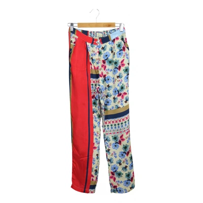 Pre-owned Attic And Barn Straight Pants In Multicolour