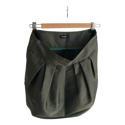 Pre-owned Max & Co Mini Skirt In Green