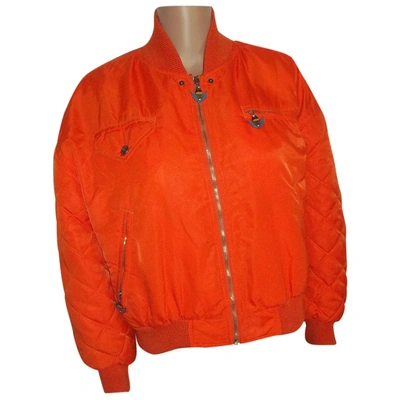 Pre-owned Jc De Castelbajac Biker Jacket In Orange