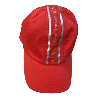Pre-owned Emporio Armani Cloth Hat In Red