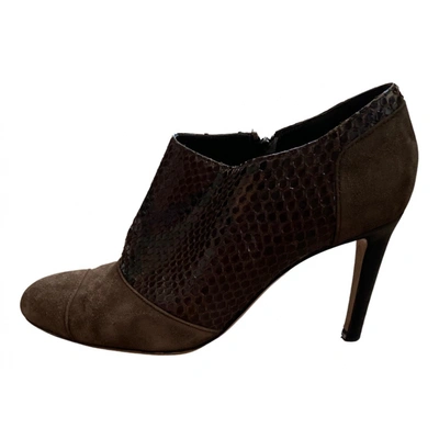 Pre-owned Gianvito Rossi Ankle Boots In Brown