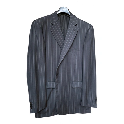 Pre-owned Pal Zileri Wool Jacket In Anthracite