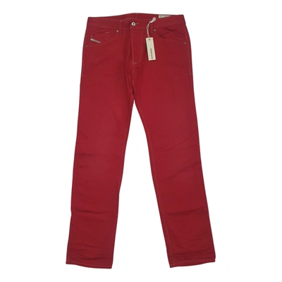 Pre-owned Diesel Slim Jean In Red