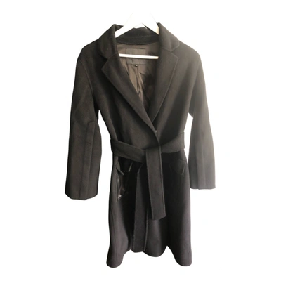 Pre-owned Anne Fontaine Cashmere Coat In Black