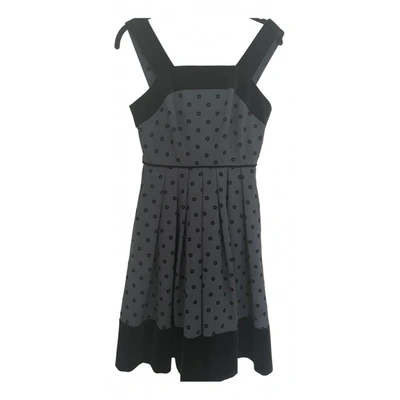 Pre-owned Orla Kiely Velvet Mid-length Dress In Black