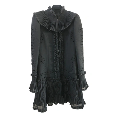 Pre-owned Temperley London Wool Coat In Black