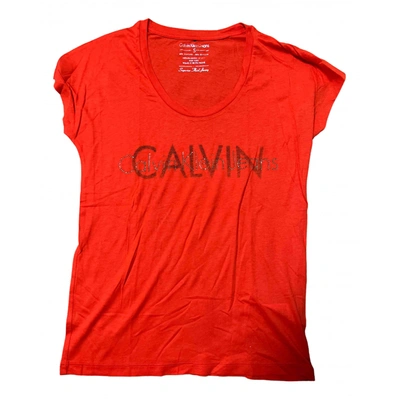 Pre-owned Calvin Klein Jeans Est.1978 T-shirt In Orange