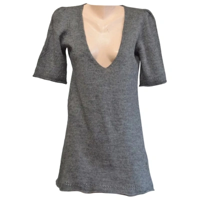 Pre-owned See By Chloé Wool Mini Dress In Grey