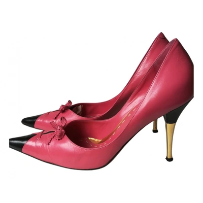 Pre-owned Lerre Leather Heels In Pink