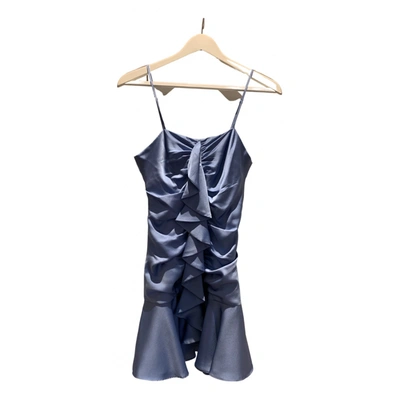 Pre-owned Keepsake The Label Silk Mid-length Dress In Blue