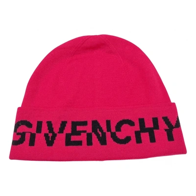 Pre-owned Givenchy Wool Beanie In Pink