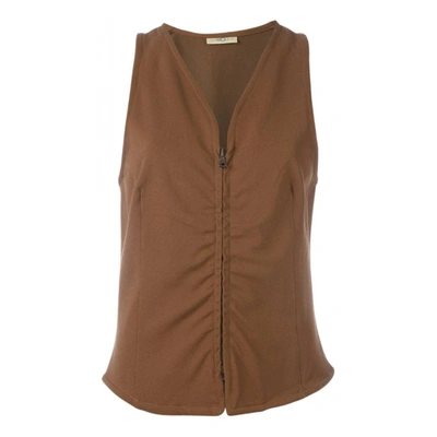 Pre-owned Romeo Gigli Vest In Brown