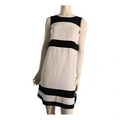 Pre-owned Gianluca Capannolo Silk Mid-length Dress In White