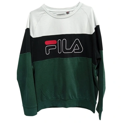 Pre-owned Fila Sweatshirt In Green