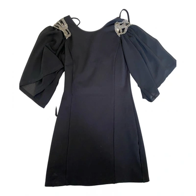 Pre-owned Fornarina Mini Dress In Black